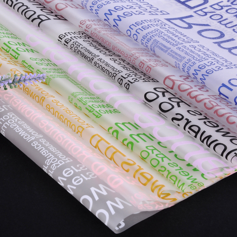 大字英文雾面纸半透明雾光纸塑料纸玻璃纸鲜花包装材料批发-阿里巴巴