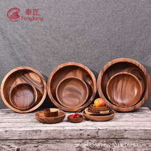 相思木碗日式整木沙拉碗汤碗拉面碗圆形日式大号实木家用厂家批发
