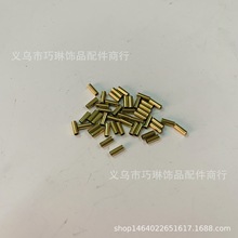 黄铜圆直铜管毛胚细小隔离管手工DIY饰品配件首饰耳环手链项链