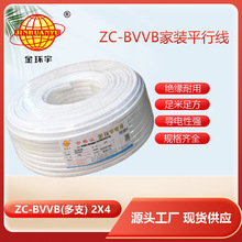 金环宇电线电缆 护套线铜芯 ZC-BVVB2X4平方多支 阻燃电缆