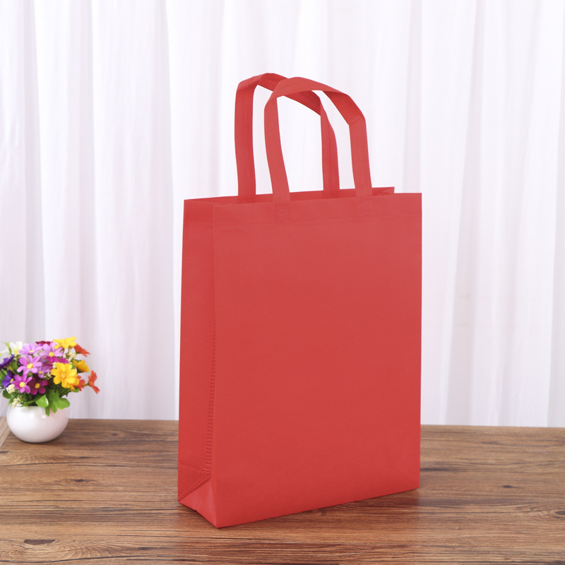 Factory Non-Woven Handbag Spot Gift Bag Printed Logo Film Cloth Bag Educational Advertising Shopping Bag