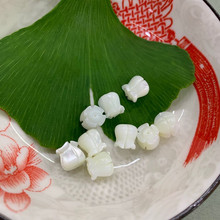 海贝雕刻郁金香白蝶贝 DIY贝壳饰品配件古风发簪服饰材料