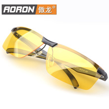 厂家直售傲龙新款偏光夜视眼镜 铝镁镜腿夜视镜驾驶镜 A106-夜视