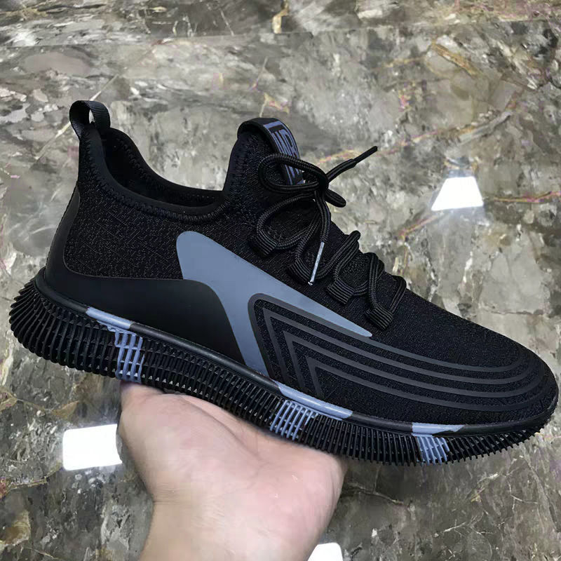 Shoes Men's Summer New Popular Flying Woven Running Sneaker Fashionable Men's Shoes Casual Breathable Mesh Shoes Foreign Trade Wholesale