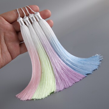 16cm中国结流苏穗子柔软吊穗淡雅渐变少女古风挂件古装仙气吊坠