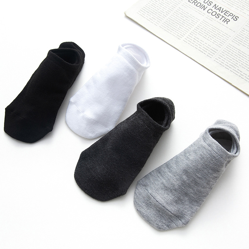 Disposable Socks Solid Color Travel Boat Socks Men's Socks Spring and Summer Gift Invisible Socks Factory Night Market Stall Supply