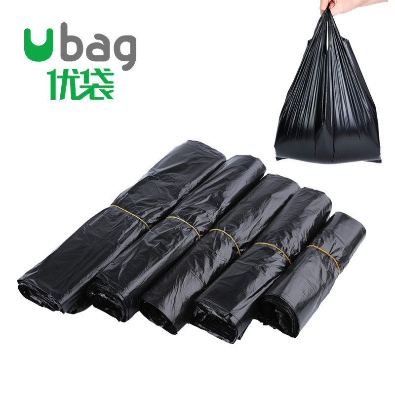 black handbag plastic bag wholesale small and medium vest jacket garbage bag thickened disposable convenient packaging bag