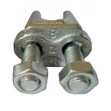 热镀锌钢丝夹绳丝扣u型卡头线卡子钢绞线索具 镀锌绳扣