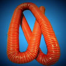 红色矽胶耐热多功能风管耐高温硫化管除湿干燥机高温风管厂家批发