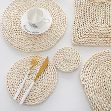 日式天然玉米皮草编餐垫加厚隔热茶垫桌垫耐热砂锅盘垫子美食家用