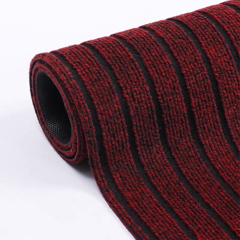 Wholesale Polypropylene Fiber Home Seven Stripes Door Mat Non-Slip Absorbent Kitchen Balcony Corridor Whole Carpet Mat