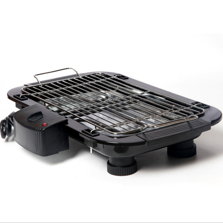 Household Smoke-Free Large Barbecue Grill with Stand Electric Barbecue Grill Export High Power Electric Baking Pan Floor Type Barbecue Plate