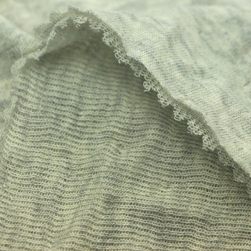 针织纬编全棉电脑提花空气层网眼汗布罗纹提花双面连接布服装面料