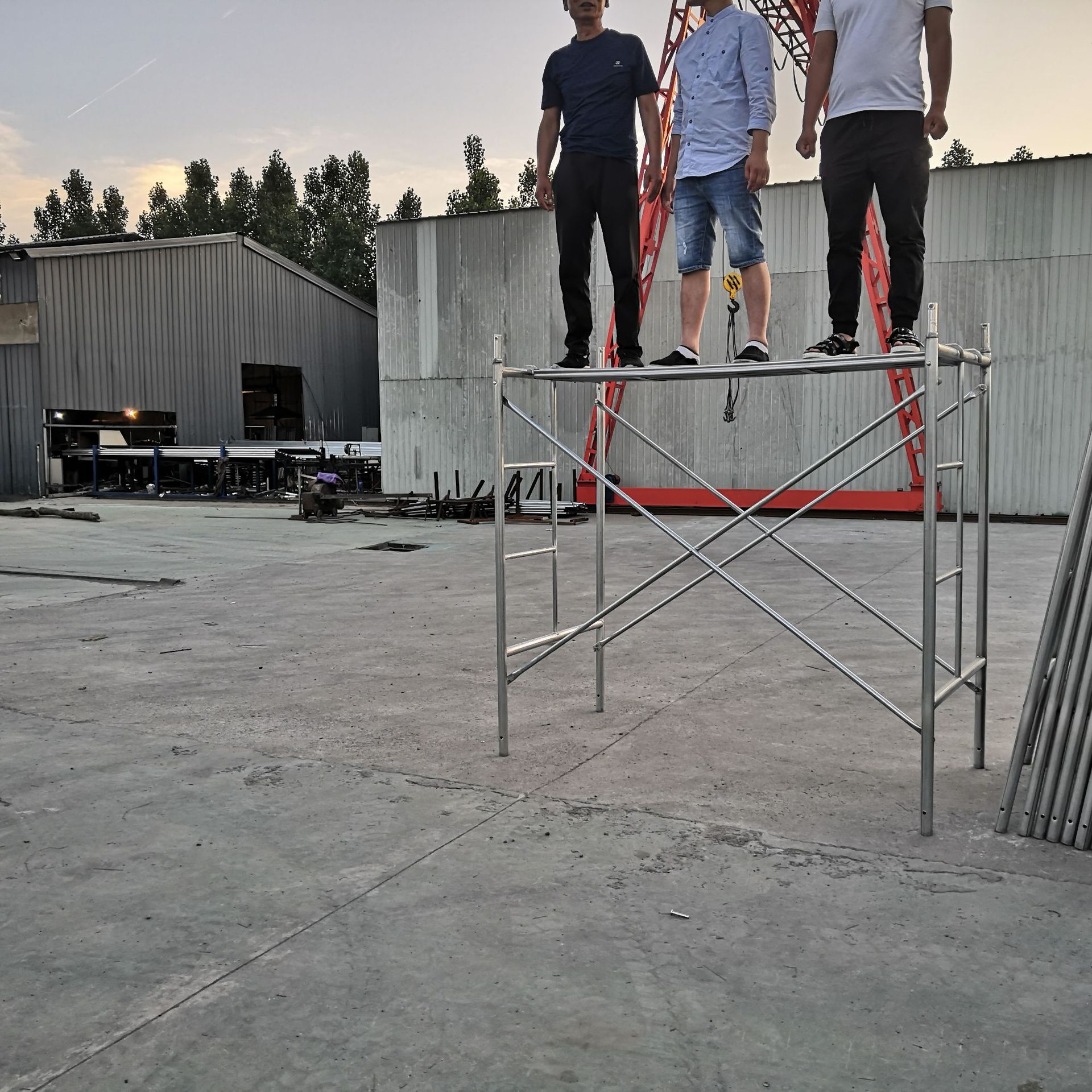 厂家批发 门式脚手架 梯形四杠脚手架 脚手架全套 移动脚手架