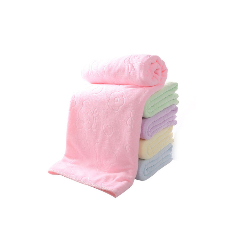 Direct Supply Stall Night Market Embossed Towel Microfiber Bath Towel Outdoor Beach Towel Home Daily Bath Towel