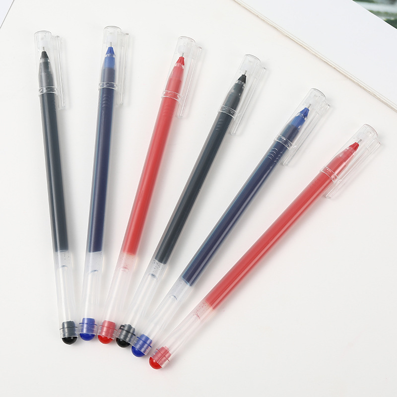 Direct Sales Large Capacity Giant Can Write Gel Pen Syringe 0.5mm Carbon Ball Pen Only for Student Exams Pen Signature Pen