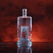 厂家生产玻璃酒瓶内雕立体雕摆件玻璃瓶酒厂装酒器具水晶工艺品瓶