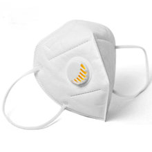 KN95口罩带呼吸阀裸片民用一次性防护口罩 防尘防飞沫防护口罩
