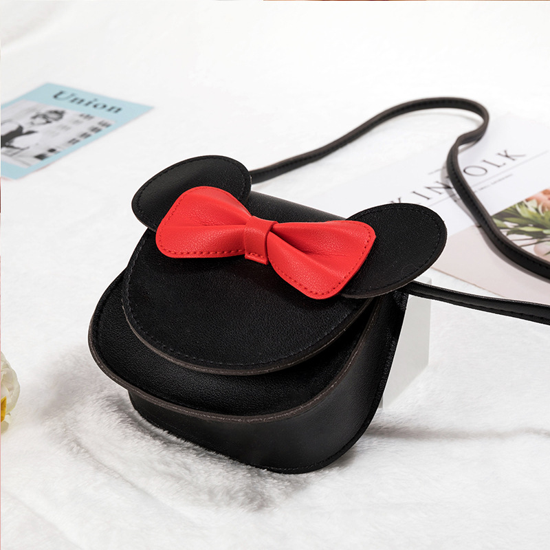 Korean Style Trendy Children's Messenger Bag Cute Cartoon Bow Western Style Baby Coin Purse Mini Girl Princess Bag