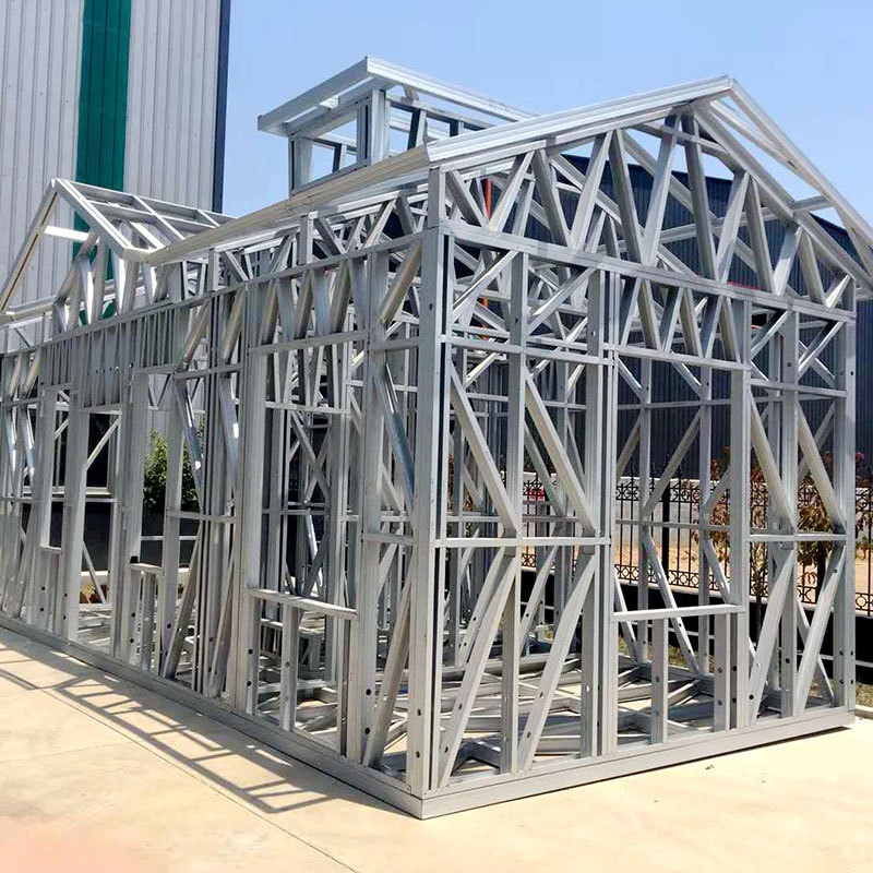 轻钢结构房屋框架 现代简约u型建材材料 轻钢别墅龙骨生产直销