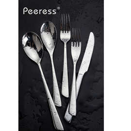 欧式QH308不锈钢牛排刀叉 公用更 服务更叉 西餐刀叉 宴会餐具