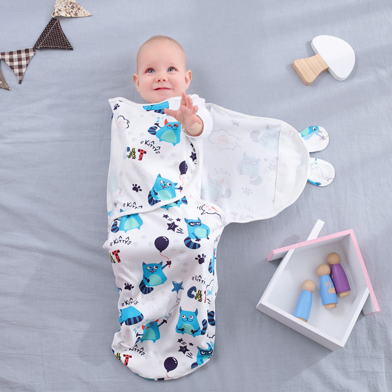 夏季新款婴儿纱布抱被 初生新生儿抱毯小宝宝襁褓巾用品棉包被
