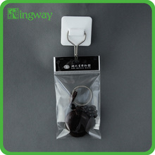 珠光膜卡头印刷袋 OPP透明自粘袋 小饰品钥匙扣吊孔塑料胶袋