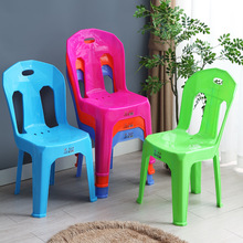 厂家直销家用pp塑料椅子 成人儿童舒适餐厅靠背椅 防滑加厚餐桌椅