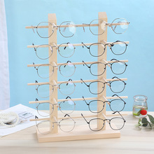 实木眼镜展示架眼镜店收纳架陈列装饰道具松木太阳镜墨镜支架架子