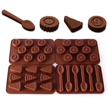 圆形数字硅胶蛋糕模具巧克力模具冰格模具饼干蛋糕烘焙模具