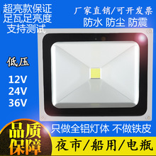 12V低压投光灯渔船灯24V直流电瓶射灯夜市灯海上照明泛光灯36V48V