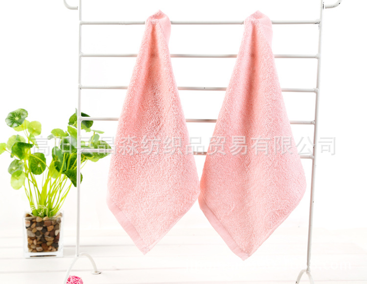 Bamboo Fiber Face Towel 25*25 Baby Saliva Towel Kindergarten Kids' Towel Bamboo Fiber Square Towel Factory Wholesale