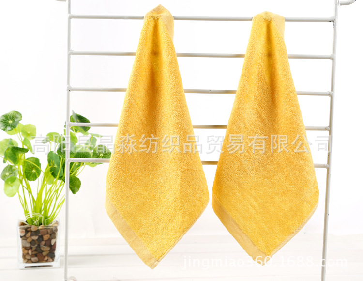 Bamboo Fiber Face Towel 25*25 Baby Saliva Towel Kindergarten Kids' Towel Bamboo Fiber Square Towel Factory Wholesale