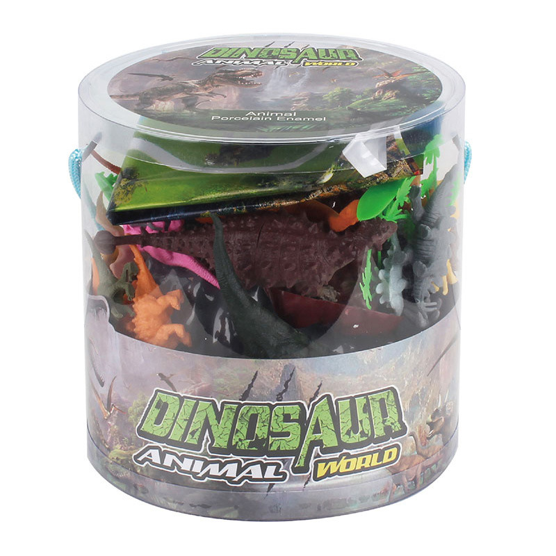 侏罗纪恐龙世界桶装恐龙模型儿童益智模型玩具霸王龙地摊热卖批发