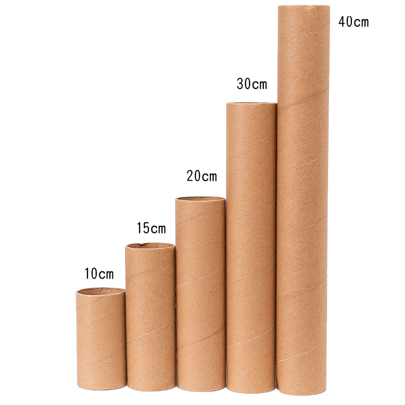 White Body Paper Tube Paper Tube Paper Core Tube Chart Drum round Paper Tube Kindergarten Creative Handicraft Diy Material Painting Graffiti