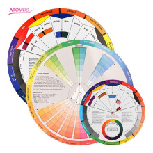 ATOMUS美甲色谱卡3款套装色卡颜料色彩搭配色轮漂唇纹眉纹绣色卡