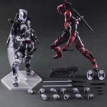 X战警 Play Arts改死侍 小贱贱 Deadpool PA改死侍 可动人偶