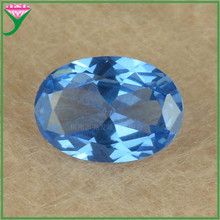 2x3~15x20人造蛋形109#蓝尖晶宝石 可蜡镶不变色椭圆形合成尖晶石