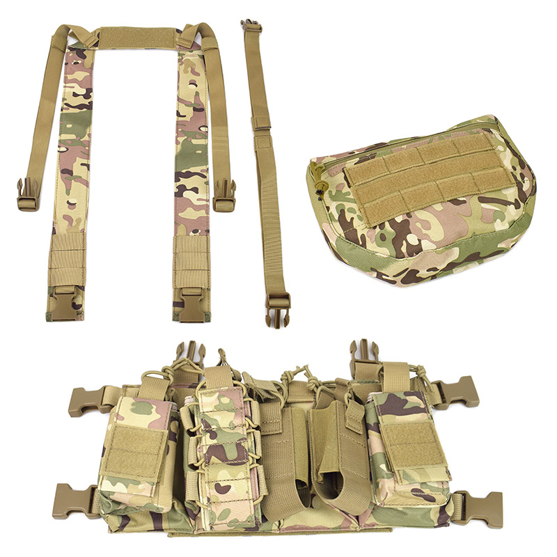 Cross-Border Amazon Military Fans Outdoor D3 Tactical Chest Hanging Multi-Functional Vest Mc Lightweight Apron Vest Suit