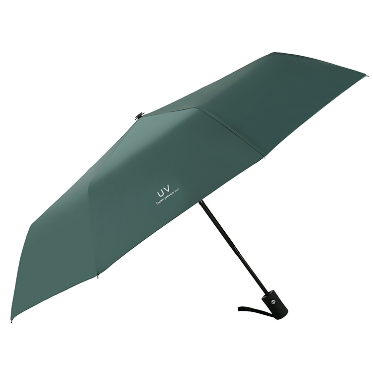 Vinyl Sun Protective Uv Umbrella Korean Style Mori Style Triple Folding Umbrella Rain and Rain Dual-Use Business Umbrella Gift Advertising Umbrella