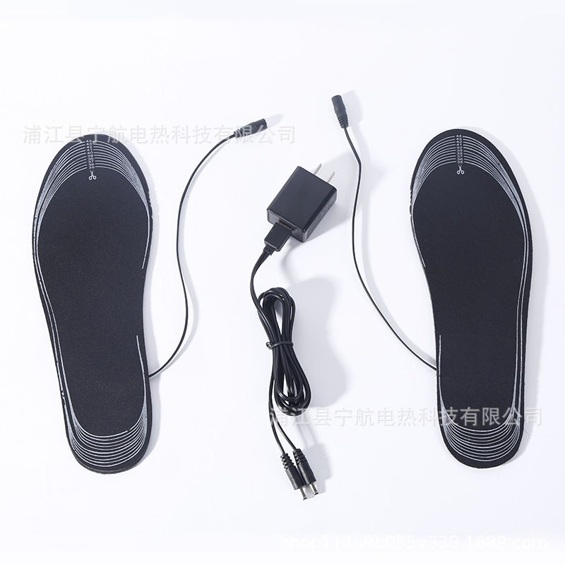 Factory Direct Supply Electric Heating Insole USB Warmed Insole Washable Size Cutting Eva Heating Insole Men and Women