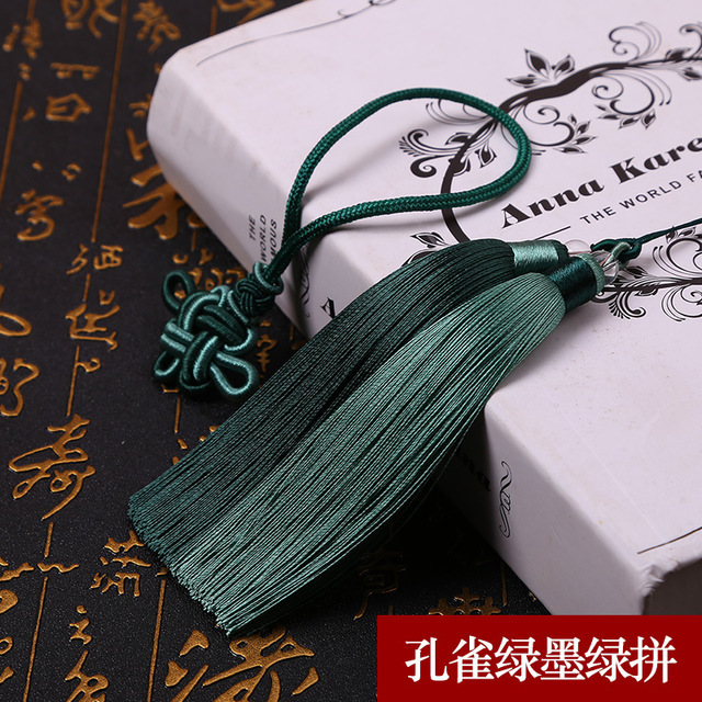 Chinese Knot Tassel Two Colors Double Flow Su Sui Zi Vertical Smooth Vertical Smooth DIY Car Pendant Accessories Manufacturer