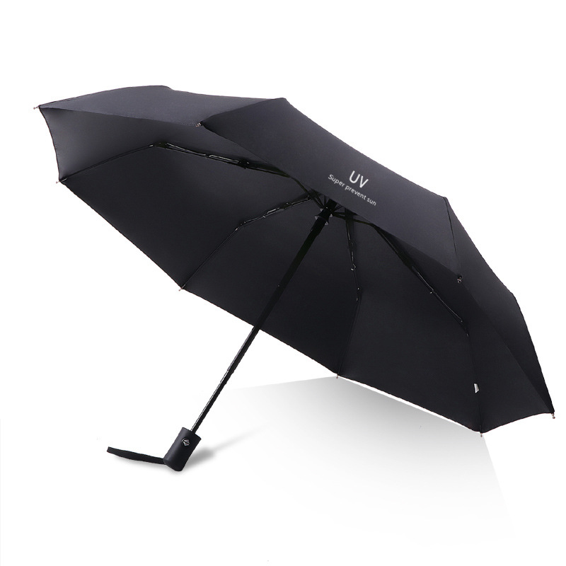 Uv Automatic Vinyl Sun Protection Uv Protection Dual-Use Sun Umbrella Gift Advertising Umbrella Printing Logo Umbrella