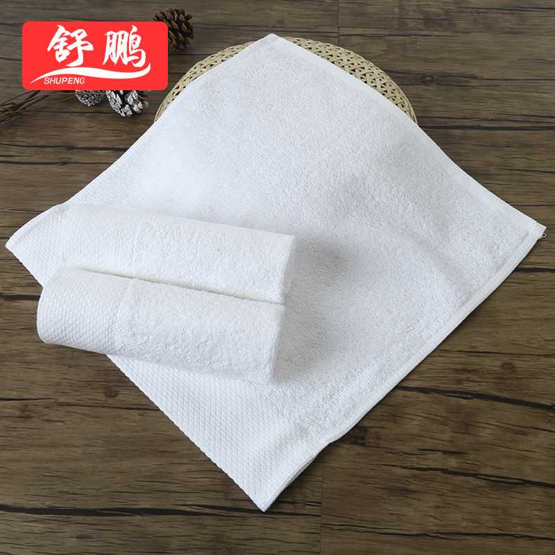 厂家批发全棉小方巾30*30方巾星级酒店专用加厚小毛巾白色小方巾