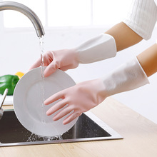 家务手套厨房清洁洗碗防水防滑耐用耐磨pvc洗衣薄款橡胶胶皮手套