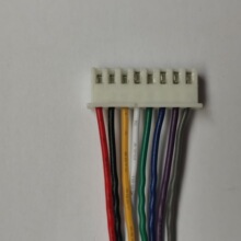 厂家销售 XH2.54间距 8P UL1007 26AWG 端子线 线束 连接线