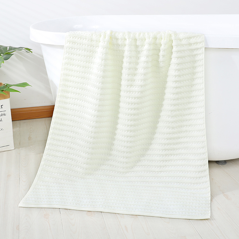 340g 100% Pure Cotton Bath Towel 70*140 Plain Soft Absorbent Large Bath Towel Cotton Embroidery Ogo