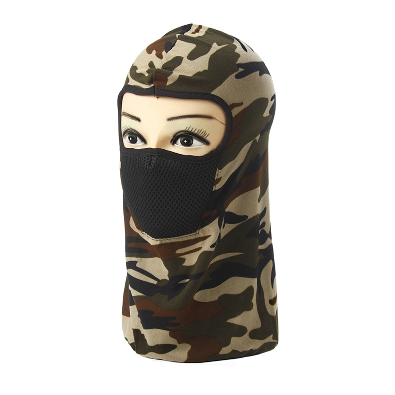 Cycling Mask Face Care Headgear Outdoor Sports Sun Protection Camouflage Printed Mask Sleeve Cap Helmet Liner Cap Cross-Border