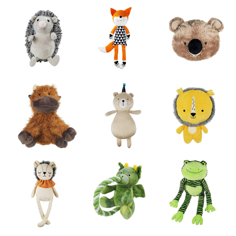 促英国rosewood宠物玩具狗玩具毛绒玩具强韧系列狐狸狮子青蛙飞龙