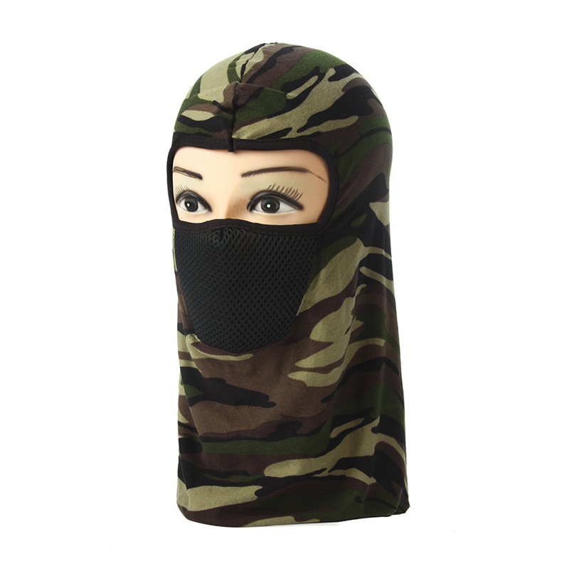 Cycling Mask Face Care Headgear Outdoor Sports Sun Protection Camouflage Printed Mask Sleeve Cap Helmet Liner Cap Cross-Border